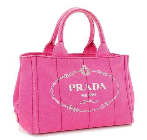 prada pink canvas bag|designer tote bags Prada.